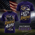 Baltimore Ravens For Life T-Shirt 2026 Baltimore Ravens Merch Gifts For Football Lovers