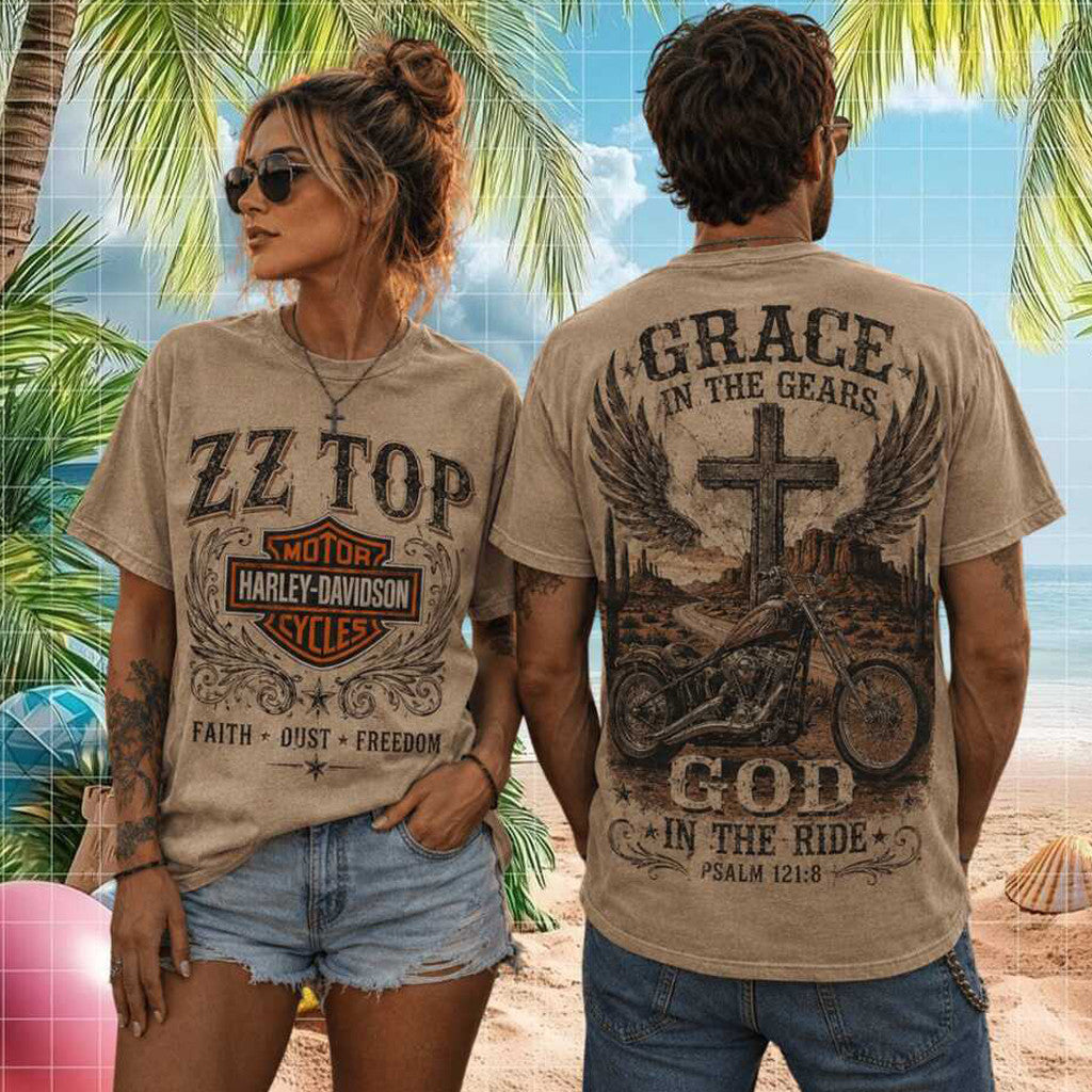 ZZ Top HD Grace In The Gears Rock Tour Vintage Shirt ZZ Top Merch Gift For Rock Fan