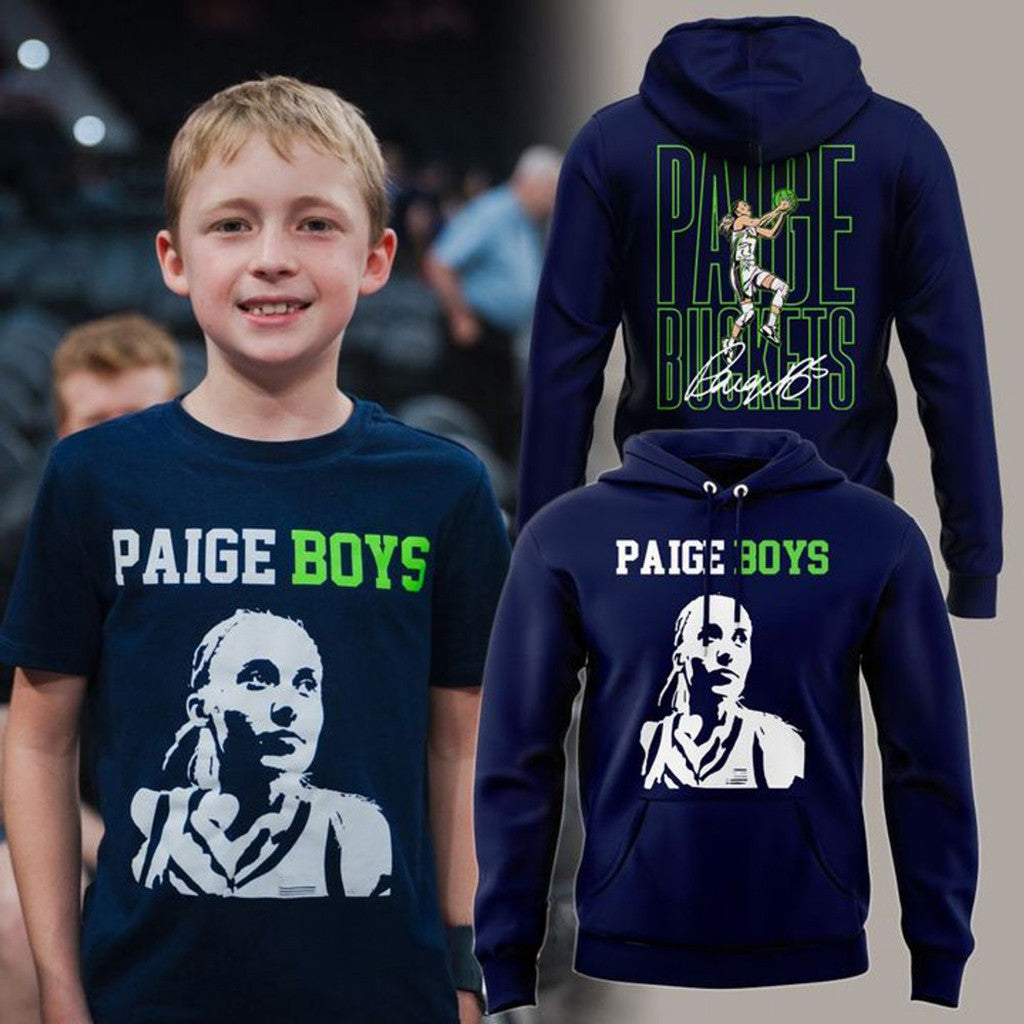 Dallas Wings Paige Boys Navy Hoodie 2026 Paige Boys Merch Signed Gift For Basketball Fans