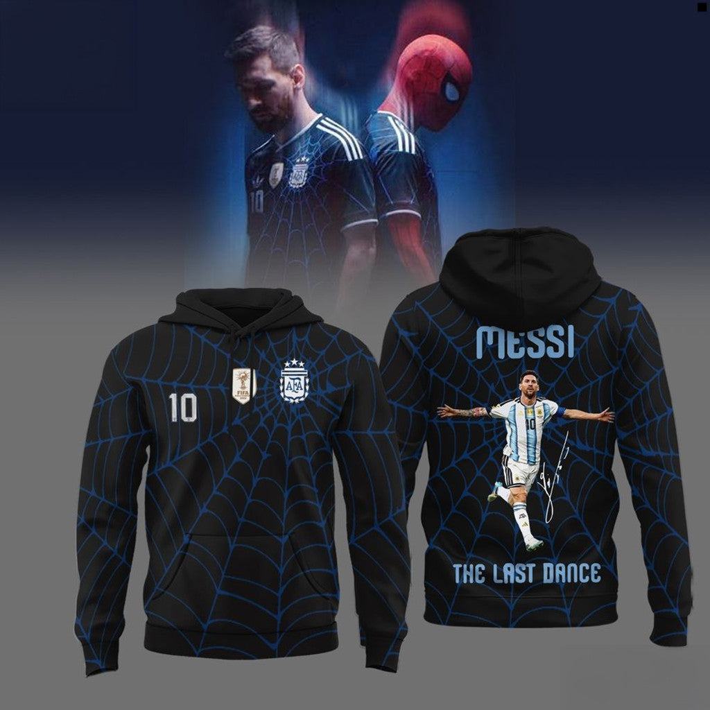 Messi X Spider-Man Soccer Hero Hoodie #10 The Last Dance Hoodie Messi World Cup 2026 Merch