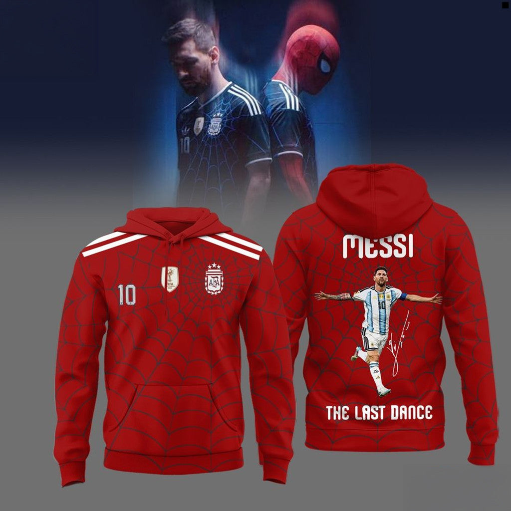 Messi X Spider-Man Argentina The Last Dance Hoodie #10 Messi World Cup 2026 Merch Gift For Fans