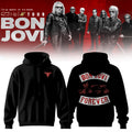 Bon Jovi Forever Tour Signature Hoodie 2026 Bon Jovi Merch Black Gift For Rock Lovers