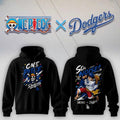 One Piece X Los Angeles Dodgers Monkey D Luffy Hoodie 2026 LA Dodgers Merch Anime Lover Gifts