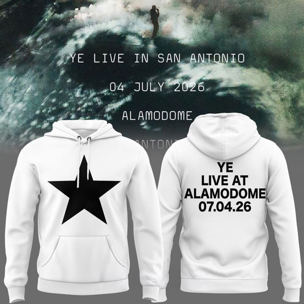 San Antonio X Ye Live Concert Tour Alamodome Stadium 2026 Hoodie Kanye West Merch Fan Gifts