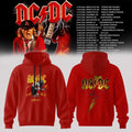 AC DC Power Up Tour 2026 North America Collector Tour Hoodie AC DC Merch Signed