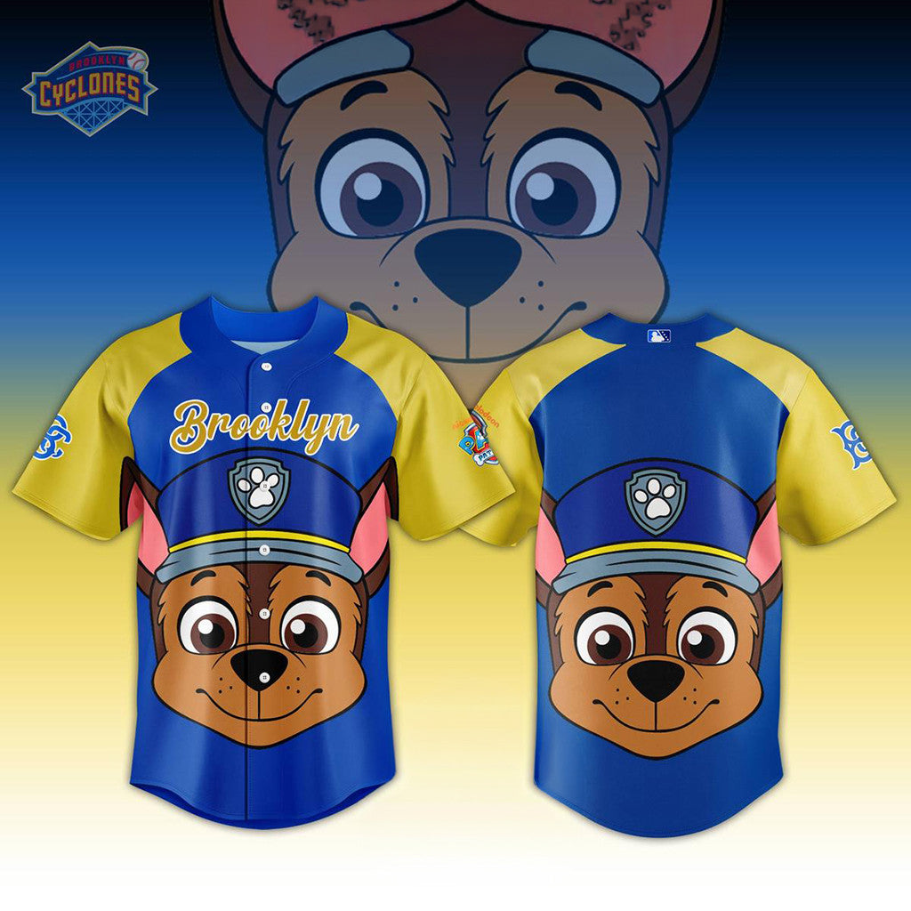 Brooklyn Cyclones X Paw Patrol Day 2026 Jersey Brooklyn Cyclones Merch Baseball Fan Gifts