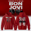 Bon Jovi Forever Tour 2026 Signature Hoodie Bon Jovi Merch Gift For Rock Band Fans