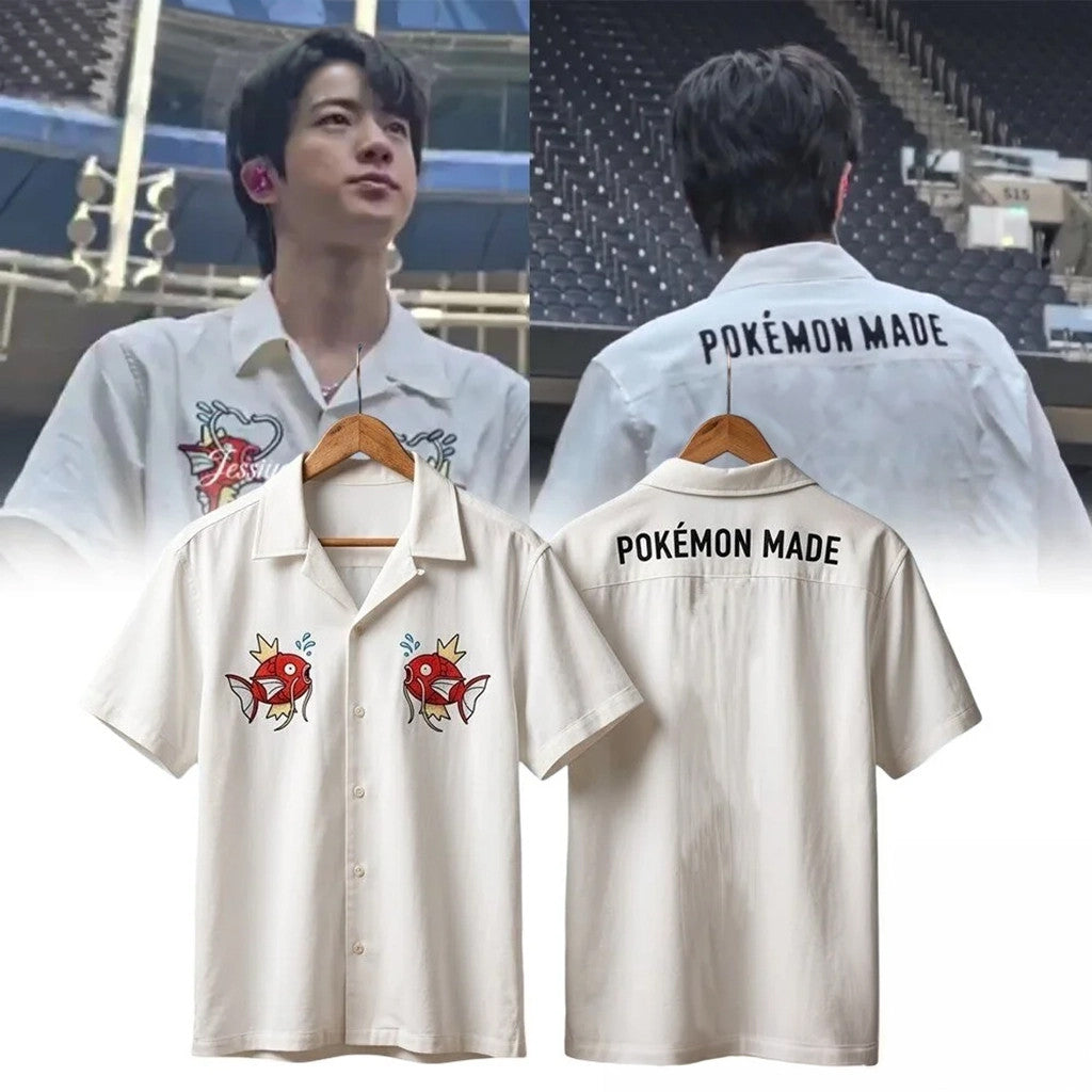 BTS Jin Pokemon Made Magikarp Hawaiian Shirt Best Gifts For Boyfriend