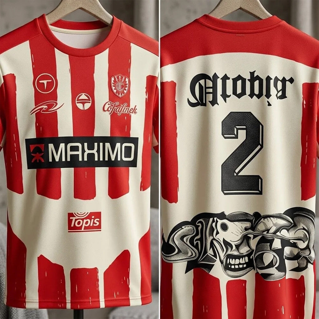 Cactus Jack by Travis Scott Mexico Soccer Jersey Circus Maximus Red Apparel Gifts For Fan