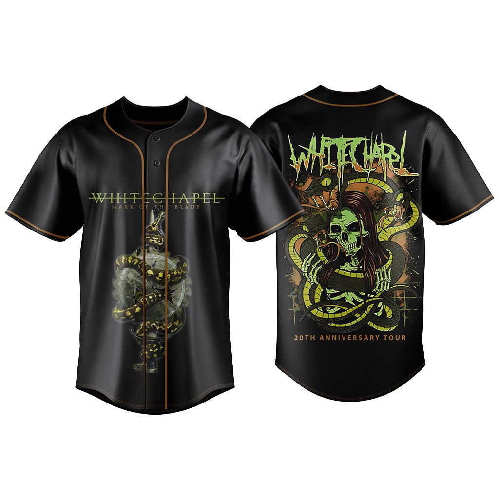 Whitechapel 20Th Anniversary Tour Jersey Whitechapel Merch Presents For Music Lovers