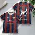 FC Barcelona X Spider-Man Brand New Day V-Neck Jersey Fan Merch Gift For Brothers