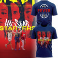 Indiana Fever All-Star Starters Caitlin Clark Aliyah Boston Kelsey Mitchell Player Trio Shirt