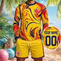 Personalized Colombia Football National Team Long Sleeve Shirt Shorts Set Colombia WC 2026 Merch
