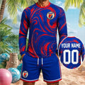 Personalized Haiti Football National Team Long Sleeve Shirt Shorts Set Haiti World Cup Merch