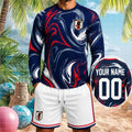 Personalized Japan Football National Team Long Sleeve Shirt Shorts Set Gift For Japan Team Fans