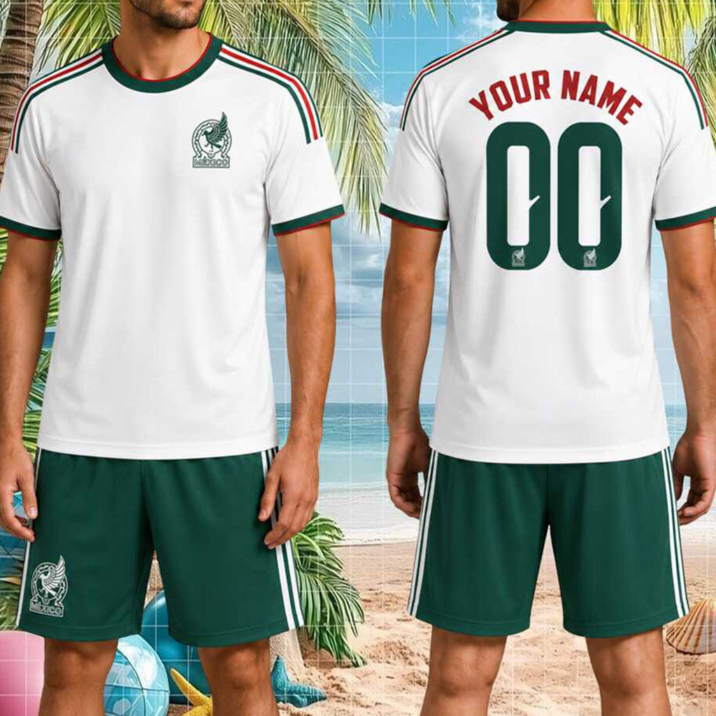 Custom Mexico National Team Jersey Shirt Shorts Set World Cup 2026 Merch Gift For Game Day