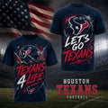 Houston Texans For Life T-Shirt 2026 Houston Texans Merch Football Related Gift For Him