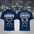 Dallas Cowboys Mechanic Built For The Grind T-Shirt 2026 Dallas Cowboys Merch Football Fan Gift