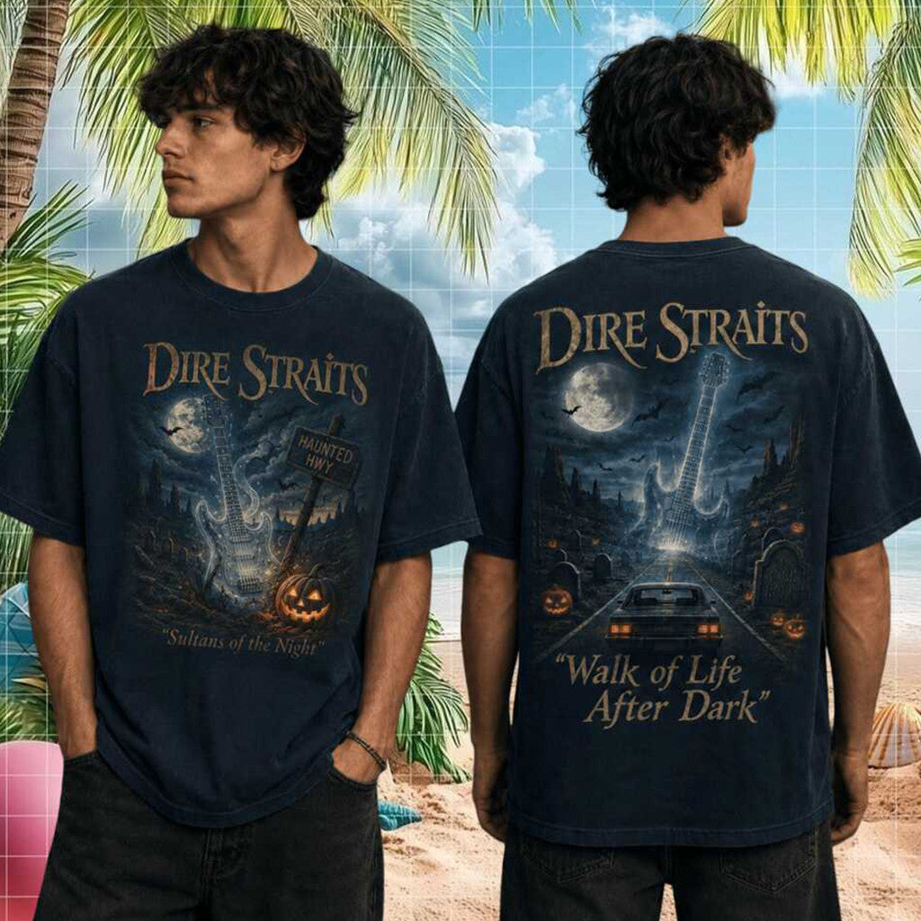 Dire Straits Sultans Of The Night Vintage Halloween Tour 2026 T-Shirt Dire Straits Merch Gifts