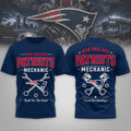 New England Patriots Mechanic Built For the Grind T-Shirt 2026 NE Patriots Merch Gift For Fans