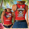 Germany World Cup 2026 Crop Tank Germany National Team Merch Football Fan Gifts For Her