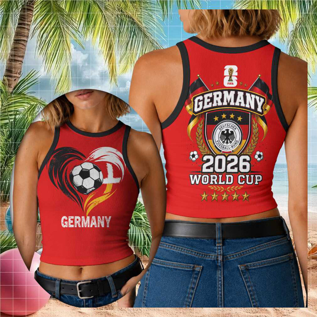 Germany World Cup 2026 Crop Tank Germany National Team Merch Football Fan Gifts For Her