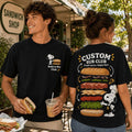 Custom Snoopy Build A Bite Club Sub Club Fresh Players T-Shirt Happy Days Clothing BFF Gifts
