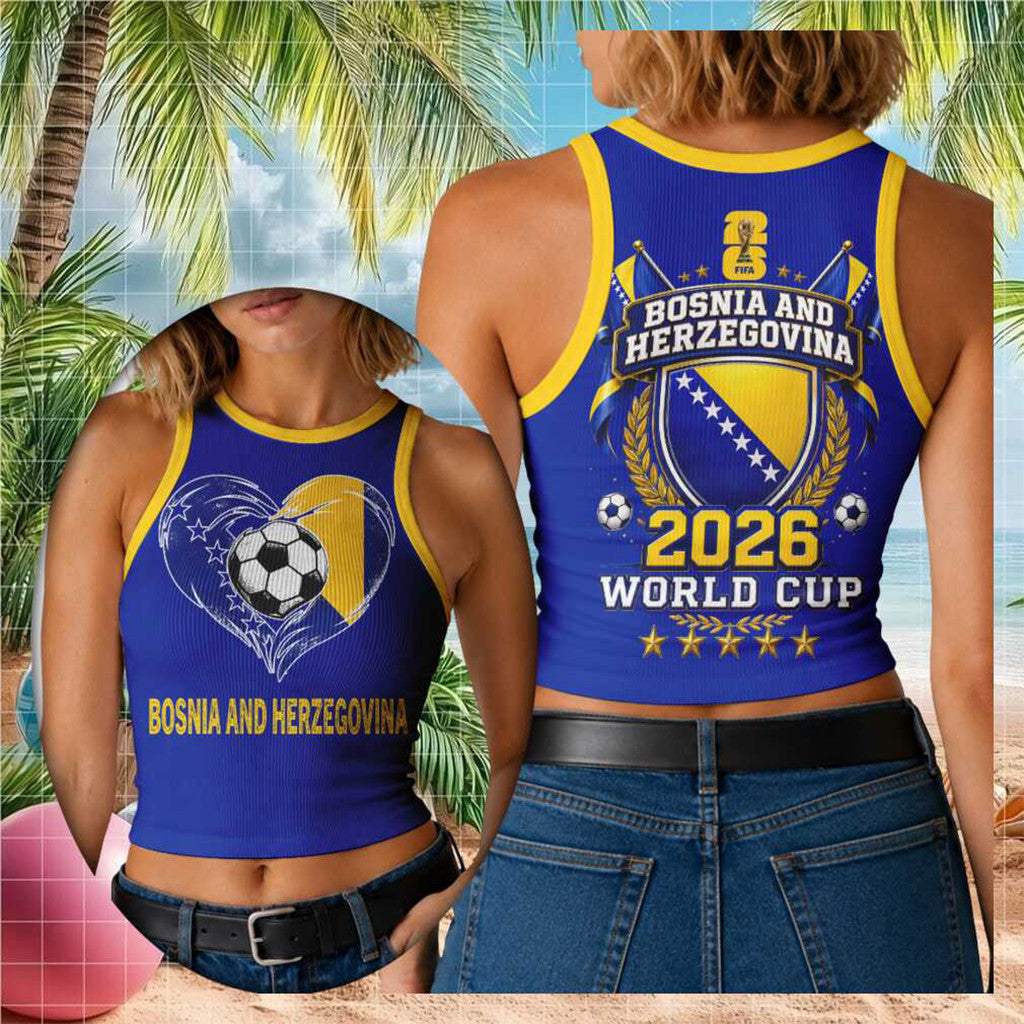 Bosnia And Herzegovina World Cup 2026 Tank Top Bosnia National Team Merch Women's