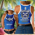Scotland 2026 World Cup Crop Tank Scotland National Football Team Merch Game Day Gift For Her