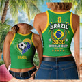 Brazil World Cup 2026 Tank Top Brazil National Team Merch Football Lover Gear Gift For Sister