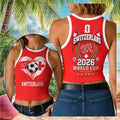 Switzerland Football National Team 2026 World Cup Crop Tank Game Day Apparel Switzerland Fan Gear