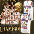 New York Knicks 2026 Champions X 250 Years USA White Basketball Jersey Knicks Merch Signed