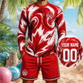 Custom Canada National Football Team Long Sleeve Shirt Shorts Set Canada World Cup 2026 Merch