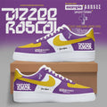 Personalized Dizzee Rascal We Want Bass 2026 Purple Yellow Shoes Sneakers Dizzee Rascal Merch