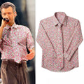 Harry Styles At Wembley Stadium In London Pink Floral Long Sleeve Button Up Shirt Gift For Fans