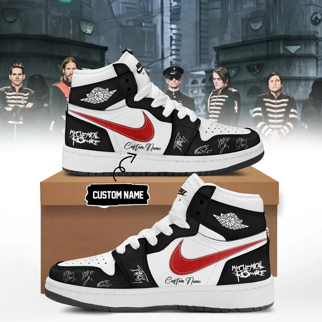 Personalized My Chemical Romance Black Parade 2026 Signature High-Top Sneakers MCR Merch