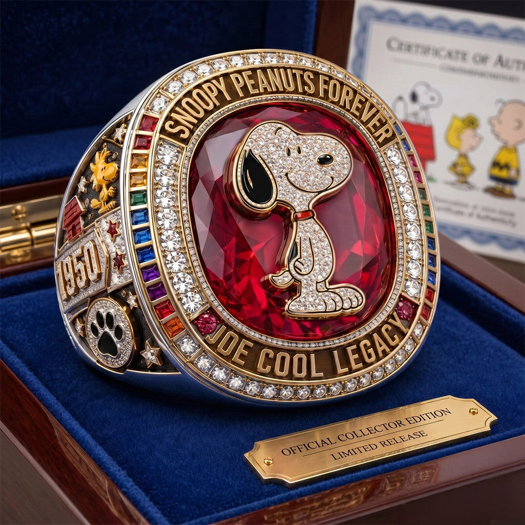 Snoopy Joe Cool Legacy Ring Snoopy Peanuts Forever Merch Birthday Gift For Son