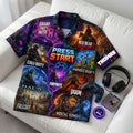Personalized Legends Level Hawaiian Shirt Best Gifts For Gamers Gifts For Brothers