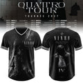 Ninho Quattro Tour Tournee 2027 Black Football Jersey Ninho Merch Best Gift For Rapper Fans
