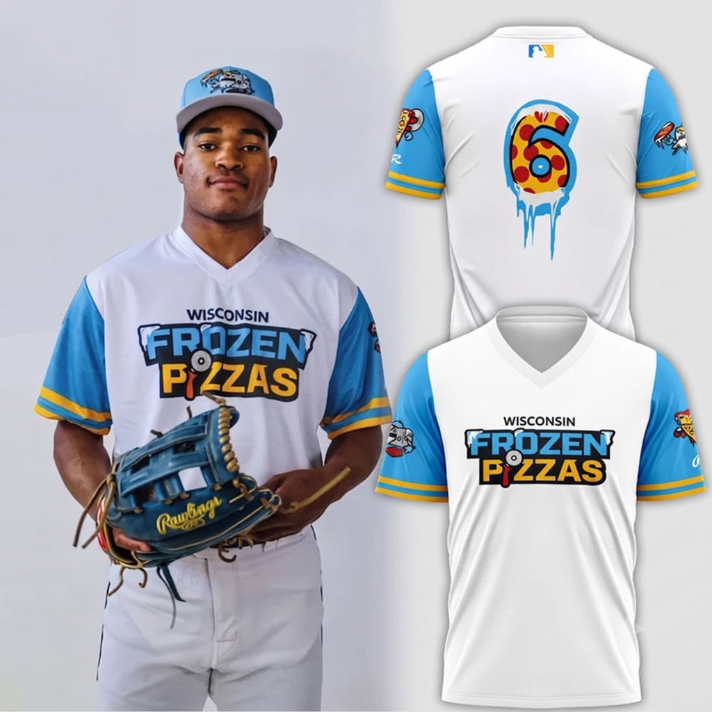 Wisconsin Timber Rattlers X Frozen Pizzas 2026 V-Neck Shirt Rattlers Merch Gifts For Fans