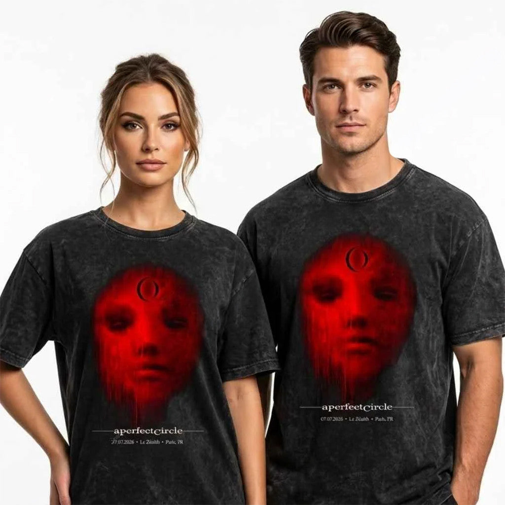 A Perfect Circle Paris Concert 2026 Merch Artwork By Hannah Vandermolen Washed T-Shirt Gifts