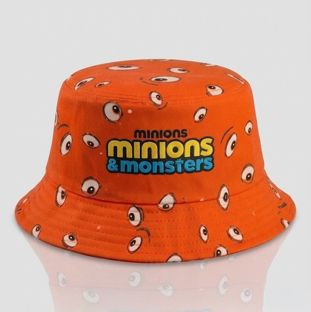 Illuminations Minions And Monsters Orange Bucket Hat 2026 Minions And Monsters Merch Son Gifts