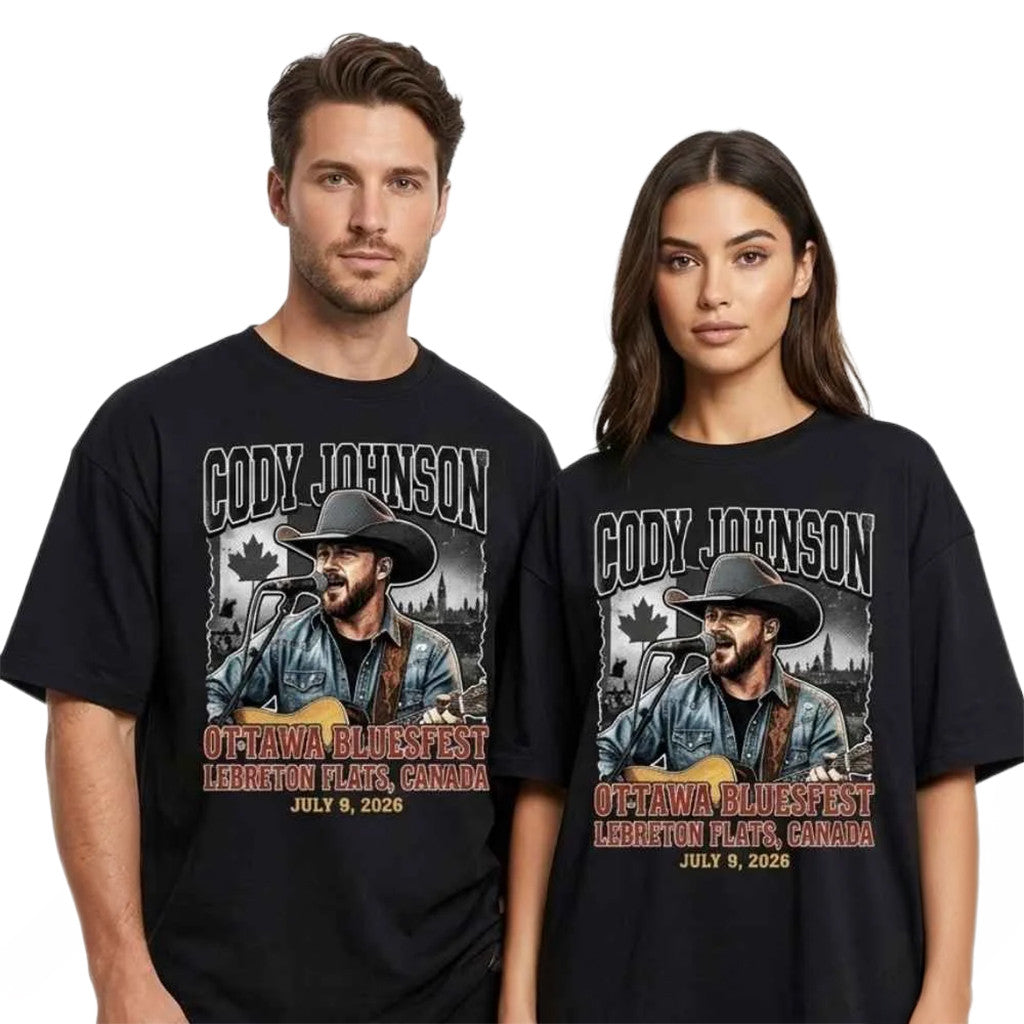 Cody Johnson Ottawa Bluesfest Merch 2026 Country Vintage Bootleg T-Shirt Gift For Music Lover