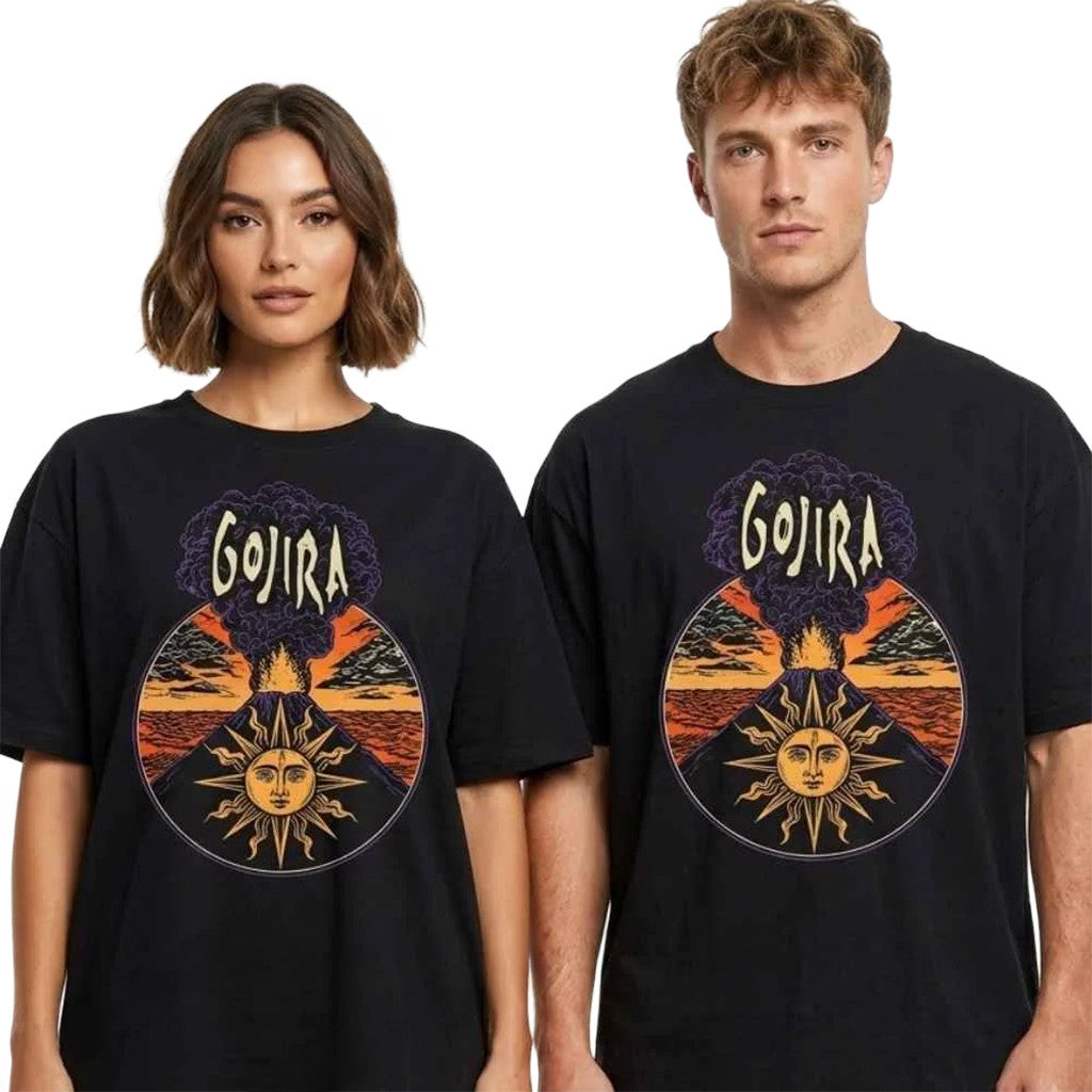 Gojira Rock Fest 2026 Merch Volcano Artwork T-Shirt Gojira Merch Gift For Band Fans