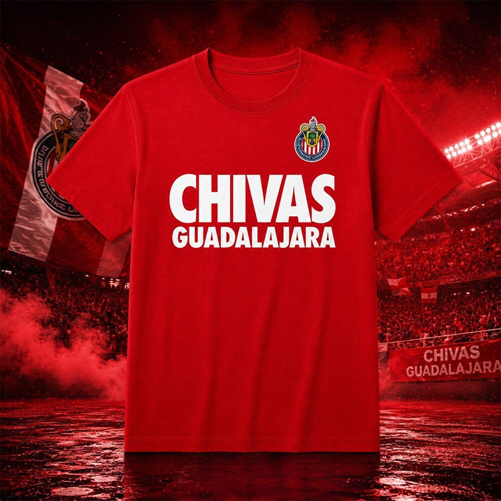 Chivas De Guadalajara 2026 T-Shirt CD Guadalajara Merch Football Fan Gifts For Men
