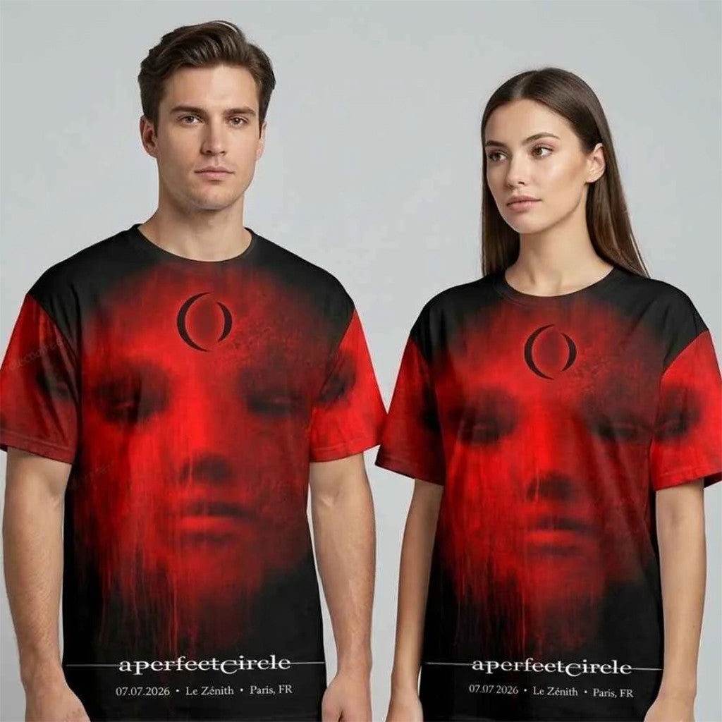 A Perfect Circle Paris Concert 2026 Shirt Artwork By Hannah Vandermolen T-Shirt Fan Merch