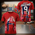 Erling Haaland Norway Majin Buu Meme T-Shirt #9 Norway World Cup 2026 Merch Football Fan Gifts
