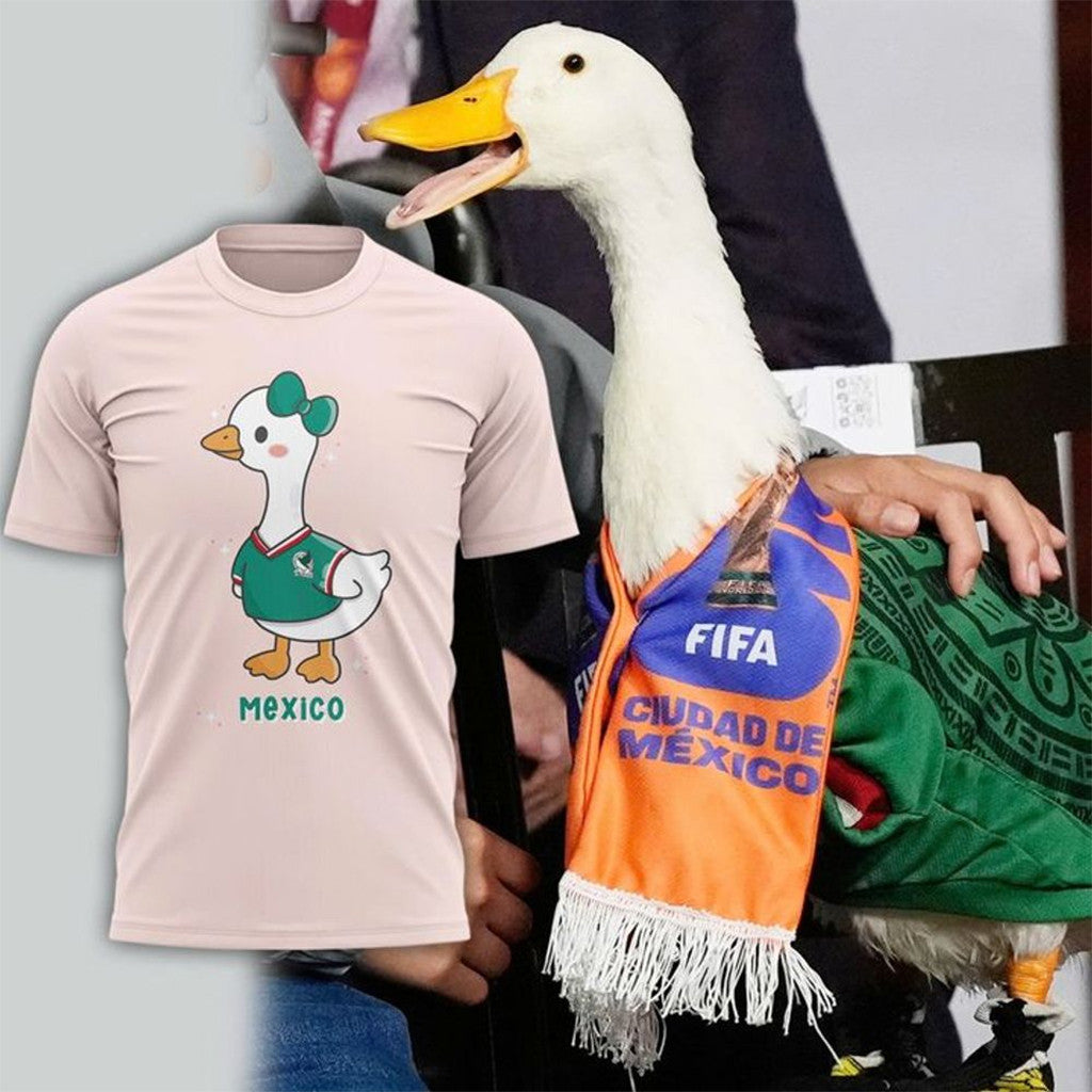 Mexico World Cup 2026 Lucky Duck T-Shirt Cute Game Day Shirt Gift For Mexico Team Fans