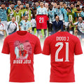 Diogo Jota 21 Portugal Memorial Red T-Shirt Diogo Jota Merch Gift For Football Fans