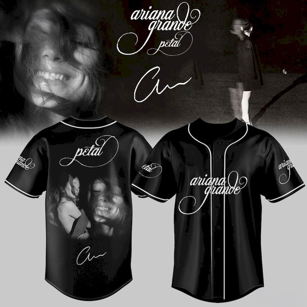 Ariana Grande Petal 2026 Baseball Jersey Fan Ariana Grande Merch Signed Gift For Music Fans